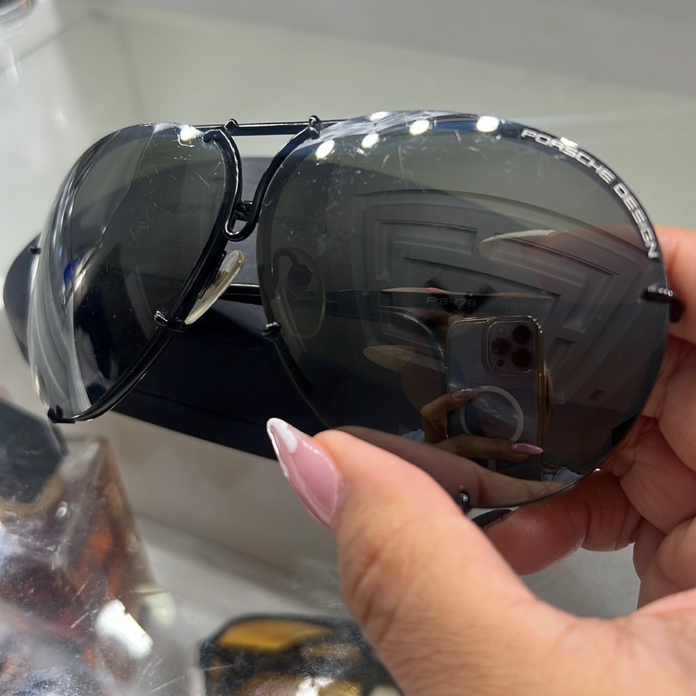 Porsche Black Frame Sunglasses